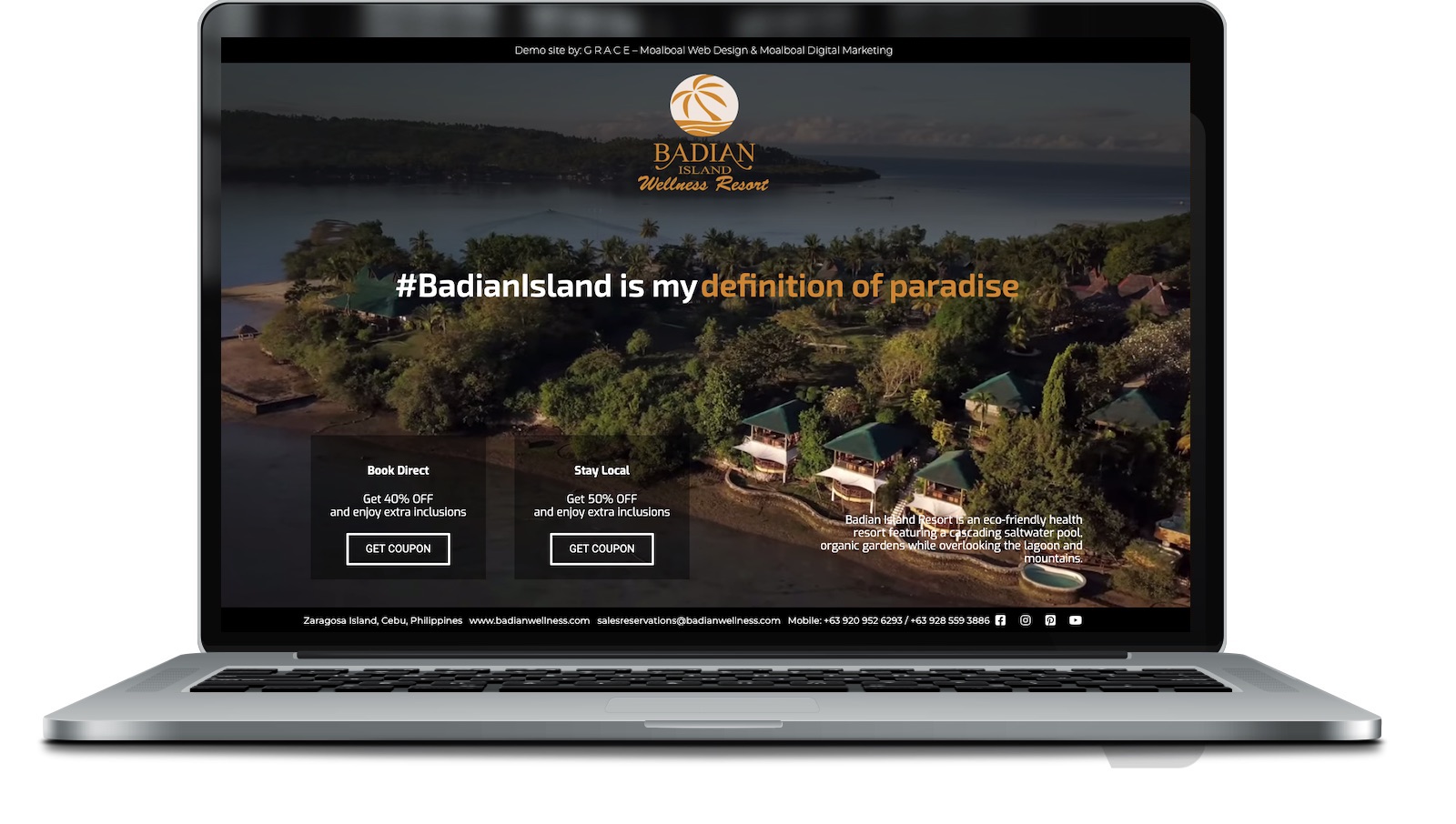 Philippine Luxury Wellness Resort website